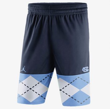 nike unc shorts