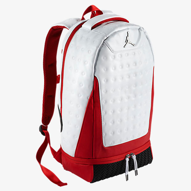 Mochilas Nike Jordan Retro 13 Backpack Rojo Blanco