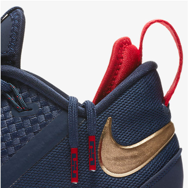 Nike LeBron 14 Low Midnight Navy Gold Cavs | SportFits.com
