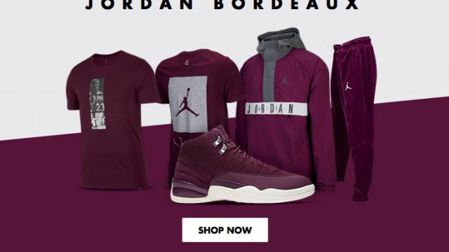 Jordan 2025 bordeaux clothing