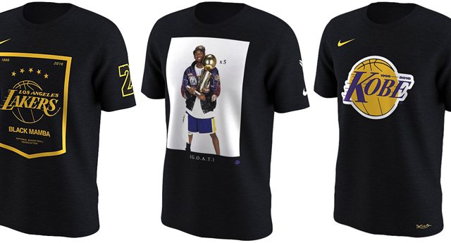 Nike NBA Kobe Bryant Retirement Shirts | SportFits.com