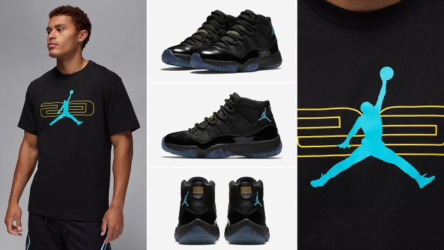 Air Jordan 11 Gamma Blue 2025 Mens T Shirt