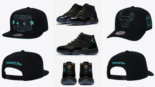 Air Jordan 11 Gamma Blue 2025 Chicago Bulls Snapback Hats