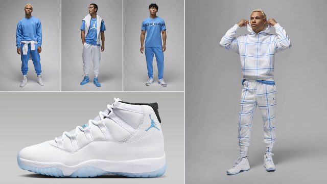 Air Jordan 11 Legend Blue 2024 Outfits Shirts Hats Clothing