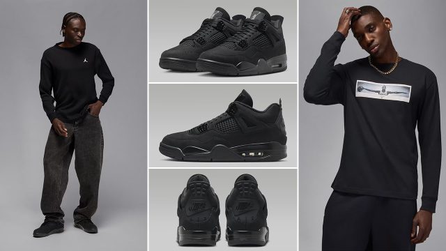 Air Jordan 4 Black Cat 2025 Clothing and Outfits to Match Sneakers