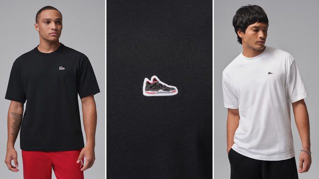 Air Jordan 4 Bred 2026 Sneaker Patch Mens T Shirt