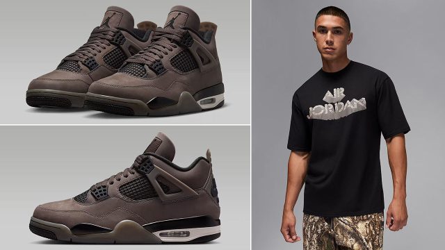 Air Jordan 4 Cave Stone Sneakers Clothing Outfits