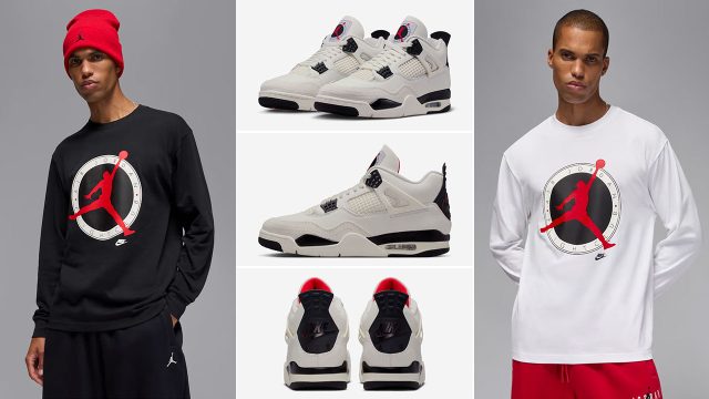 Air Jordan 4 Flight Club Mens Long Sleeve T Shirt