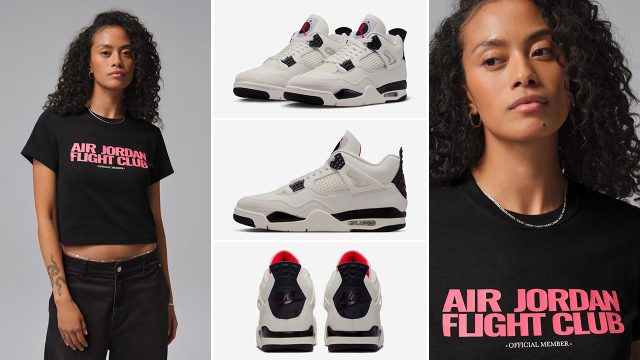 Air Jordan 4 Flight Club Womens T Shirt