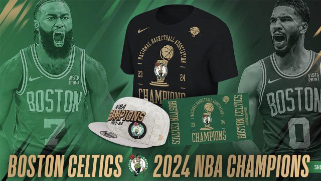 Boston Celtics 2024 NBA Finals Champions Gear Shirts Hats Merchanidse Collectibles