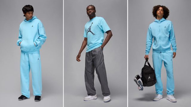 Jordan Blue Chill Collection Sneakers Clothing Outfits Fall Holiday 2025 Releases