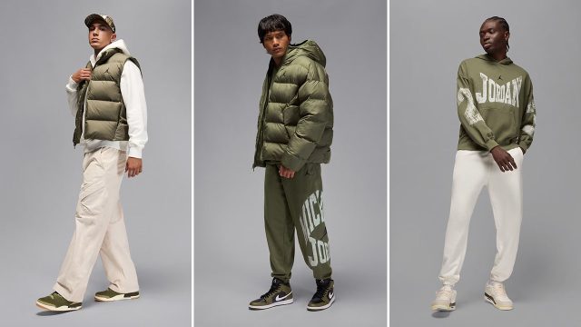 Jordan Medium Olive Clothing Shoes Outfits Fall 2025 Releases