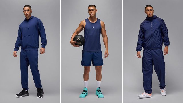 Jordan Sport Blue Void Mens Apparel Clothing Outfits