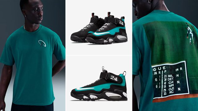 Nike Air Griffey Max 1 Freshwater 2025 Shoes and Shirt