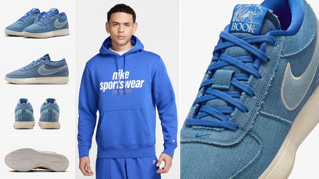 Nike Book 1 Blue Blood Sneakers and Outfits