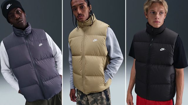 Nike Sportswear Club Mens Puffer Vests Fall Holiday Winter 2025