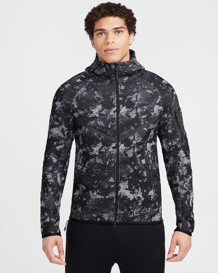 Nike Tech Fleece Camo Hoodie Joggers Smoke Grey Anthracite