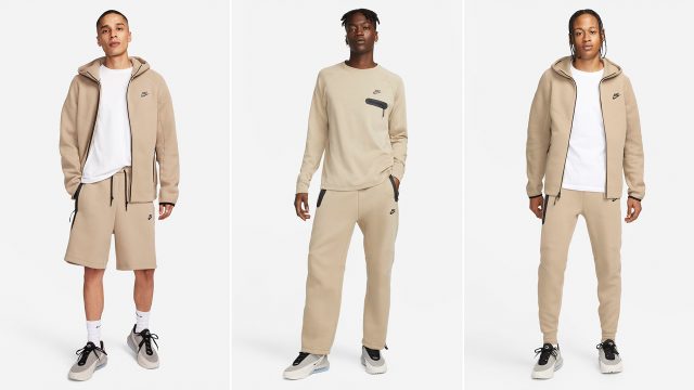 Nike-Tech-Fleece-Clothing-Khaki-Hoodies-Pants-Shorts-Outfits