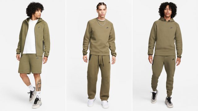 Nike-Tech-Fleece-Clothing-Medium-Olive-Hoodies-Pants-Shorts-Outfits