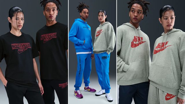 Nike x Stranger Things Apparel Shirts Hoodies Pants Jackets Sneakers