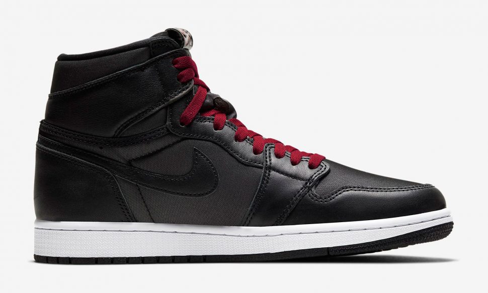 black satin jordan 1