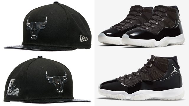 air-jordan-11-jubilee-bulls-hat-match
