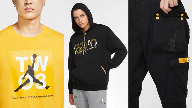 jordan 12 black university gold shirt