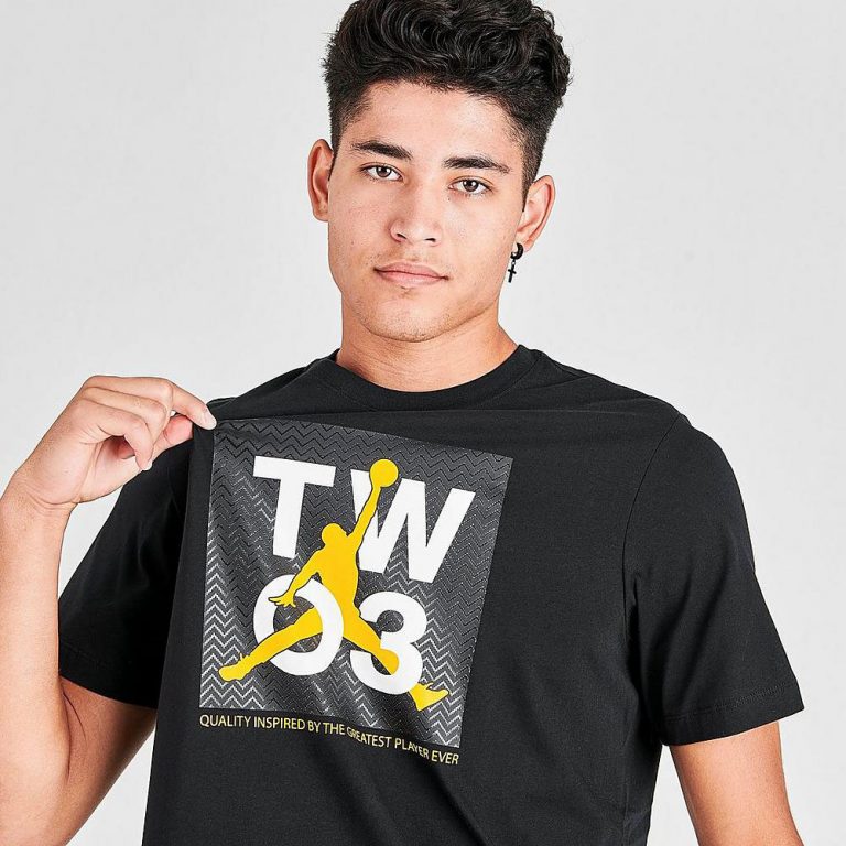 jordan 12 black university gold shirt