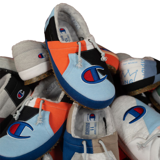 Champion University Upcycled Slippers Made from Excess B Grade Hoodies ...