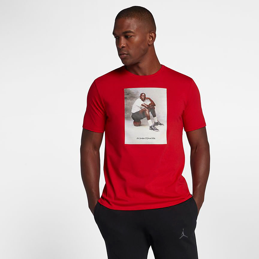 jordan retro 3 red cement shirt