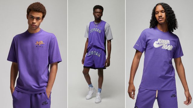 purple jordan men's apparel