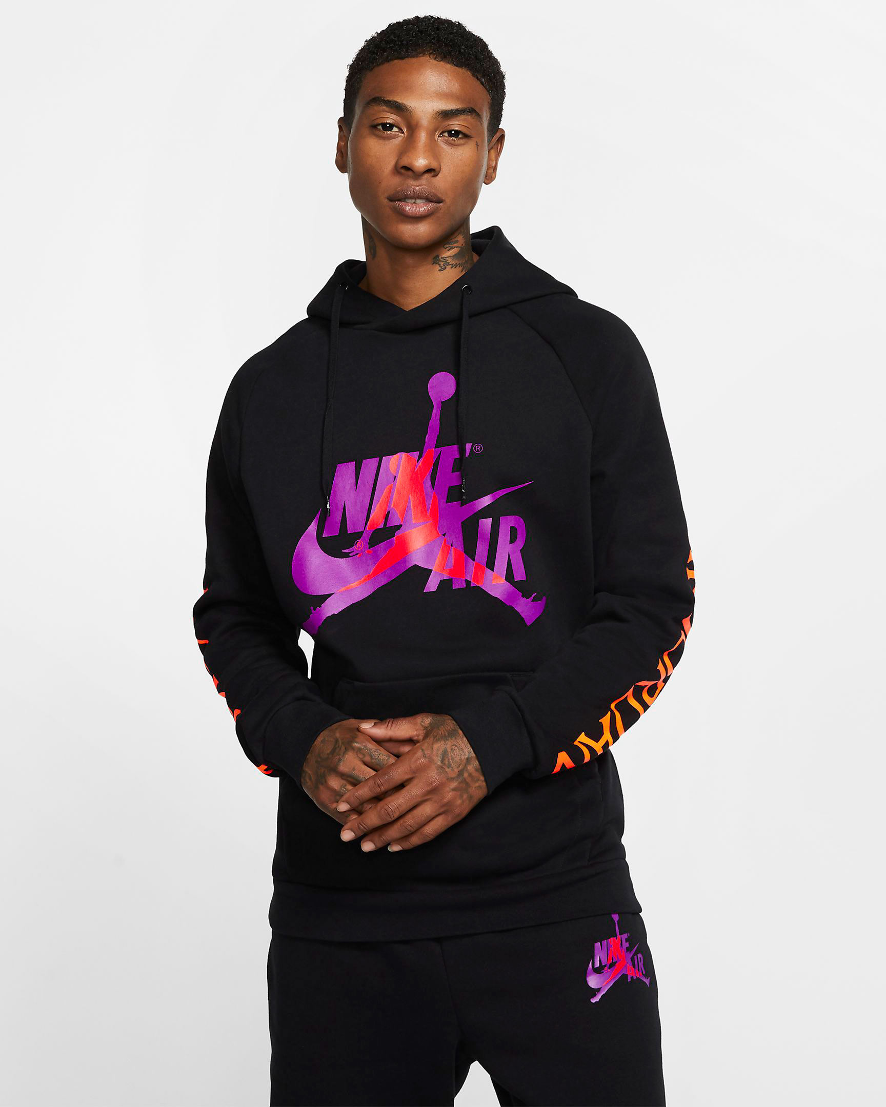 jordan jumpman classics hoodie and jogger set