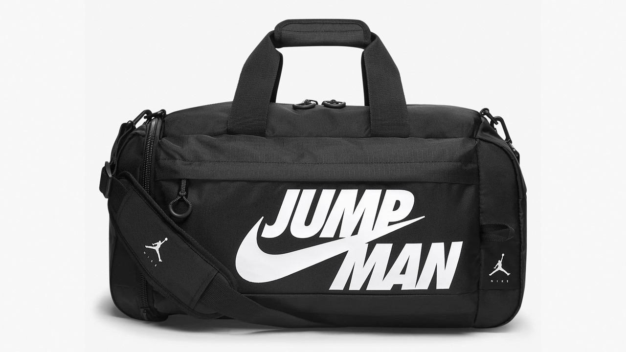 Jordan Jumpman Duffle Bag in Black and White