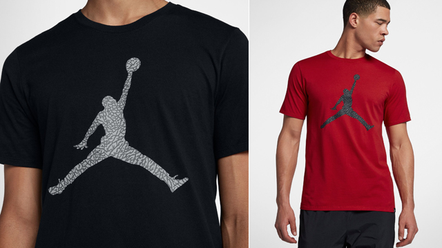 Jordan 3 White Black Cement Jumpman Shirt | SportFits.com