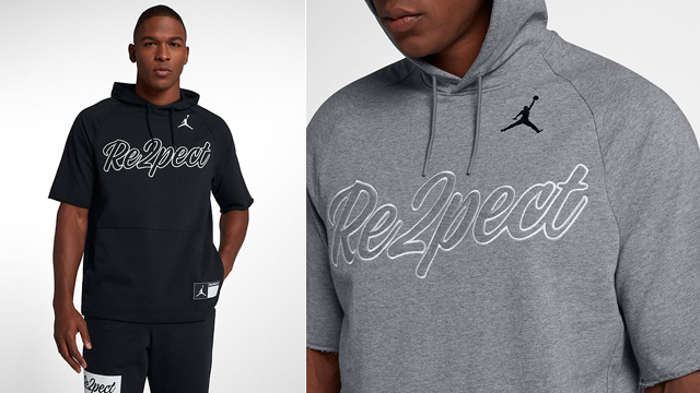 jordan half sleeve hoodie