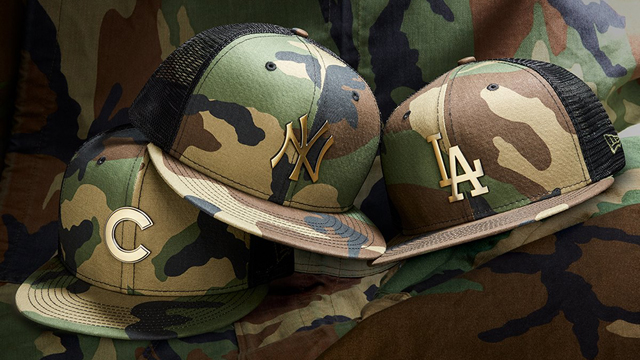 New Era MLB Camo Mesh Back 59FIFTY Caps | SportFits.com