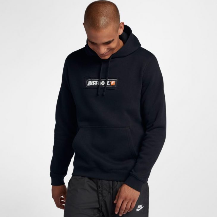 just do it hoodie black