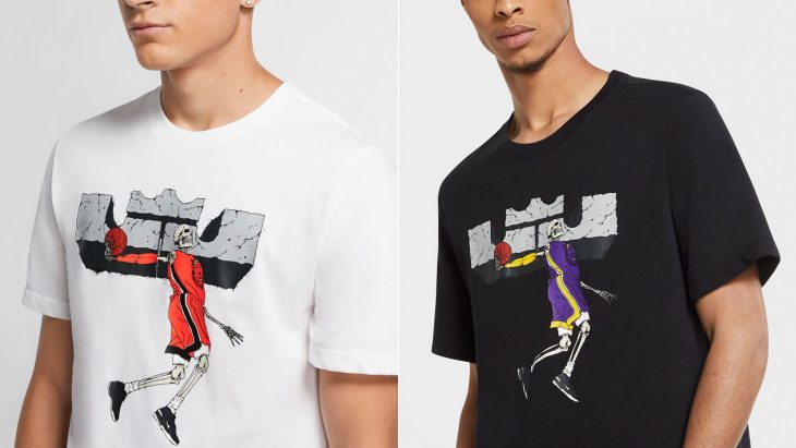 lebron skeleton shirt