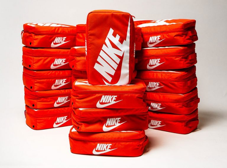 nike orange shoe box bag