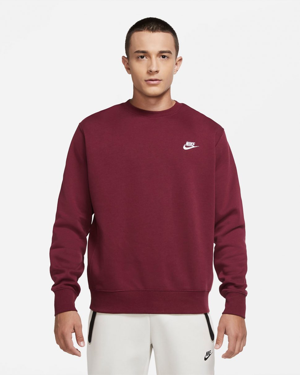 nike sportswear club fleece dark beetroot