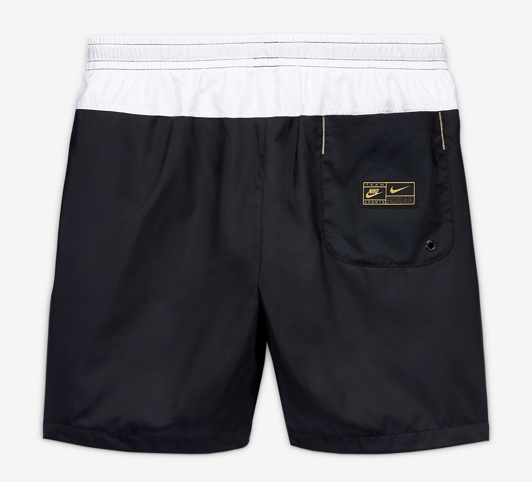 nike shorts black and gold