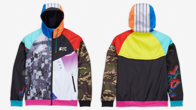 multicolor windbreaker nike