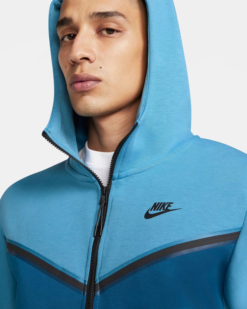 Nike Tech Fleece Hoodie and Pants in Dutch Blue Court Blue