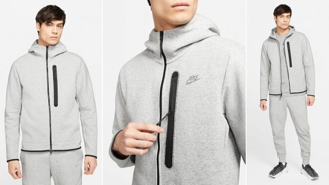 Nike Sportswear Tech Fleece Full-Zip Hoodie Brown Basalt/Pecan/Chile Red/Black