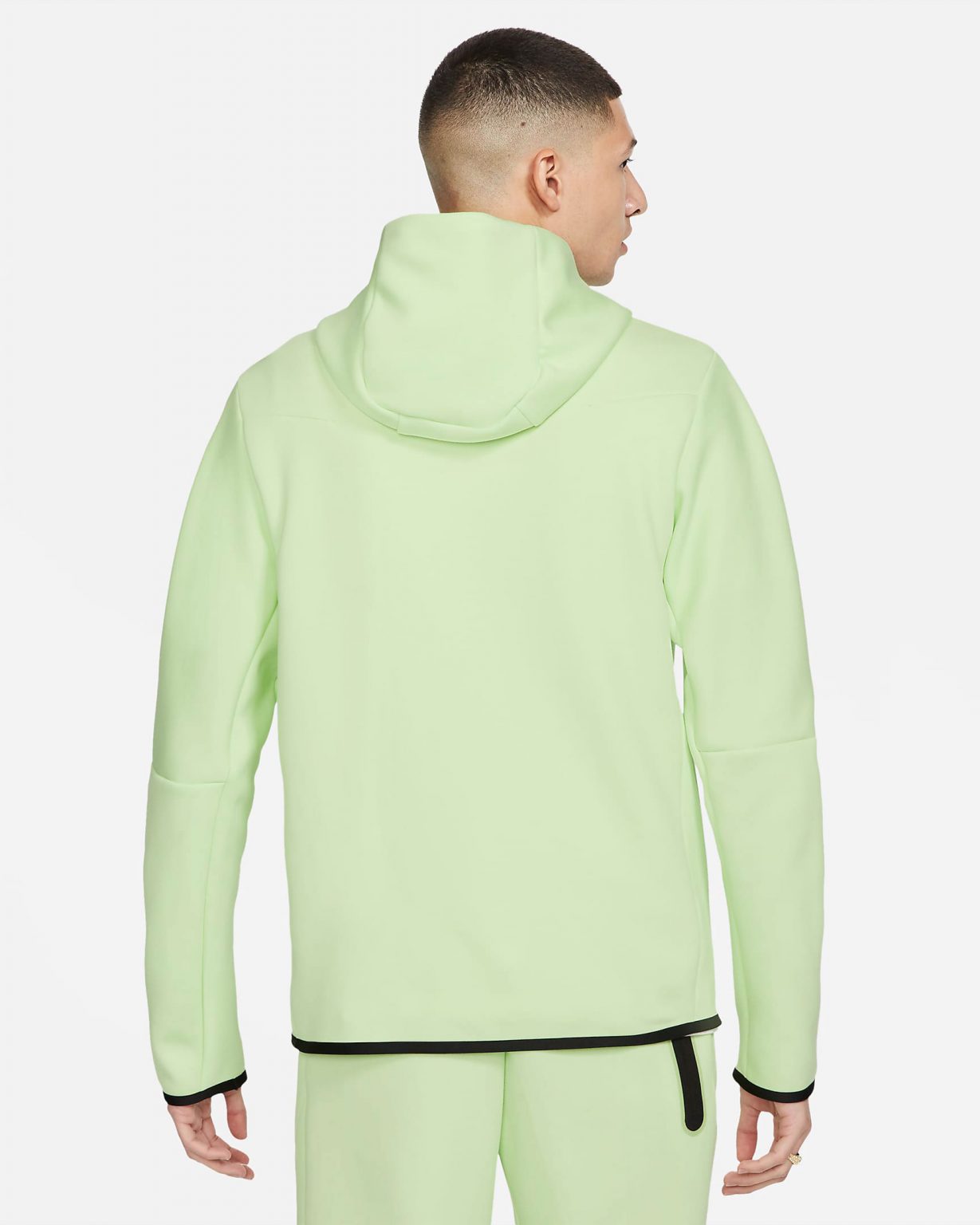 Nike Sportswear Tech Fleece Full-Zip Hoodie in Light Liquid Lime ...