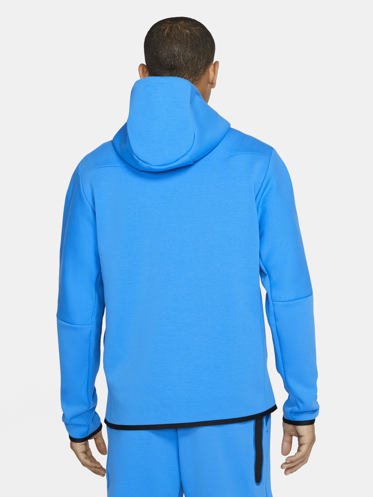 Nike Tech Fleece Hoodie and Pants in Light Photo Blue Black