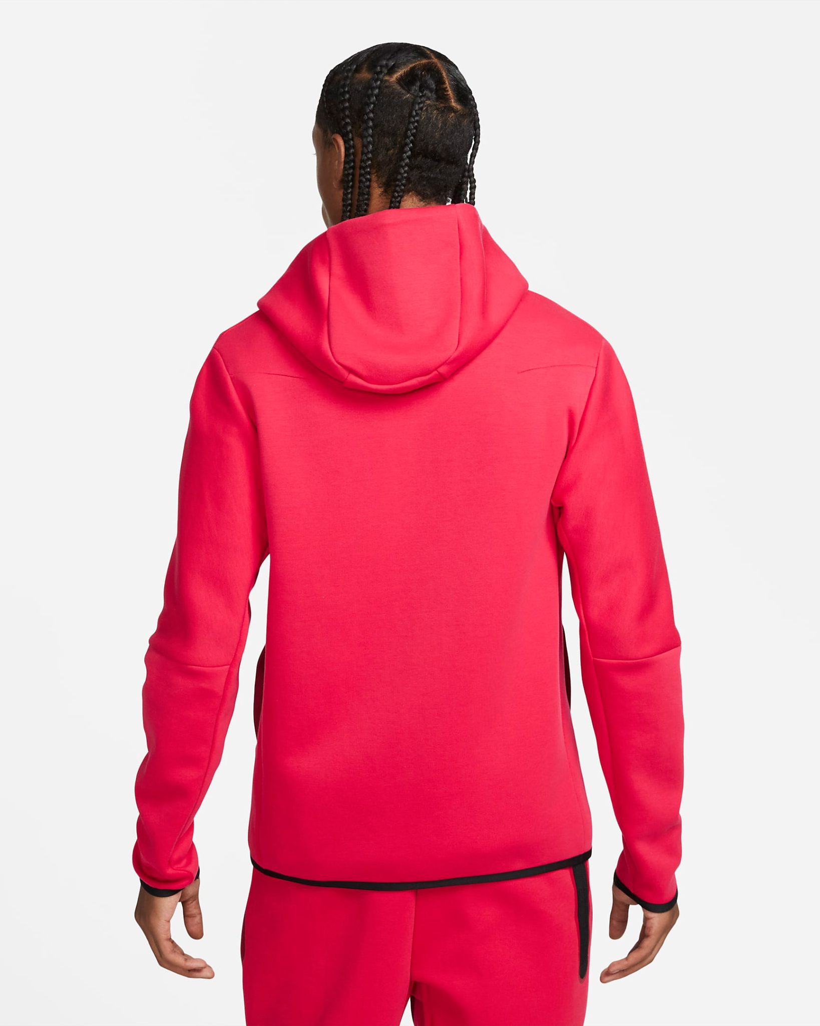 Nike Tech Fleece Hoodie and Pants in Very Berry Pomegranate