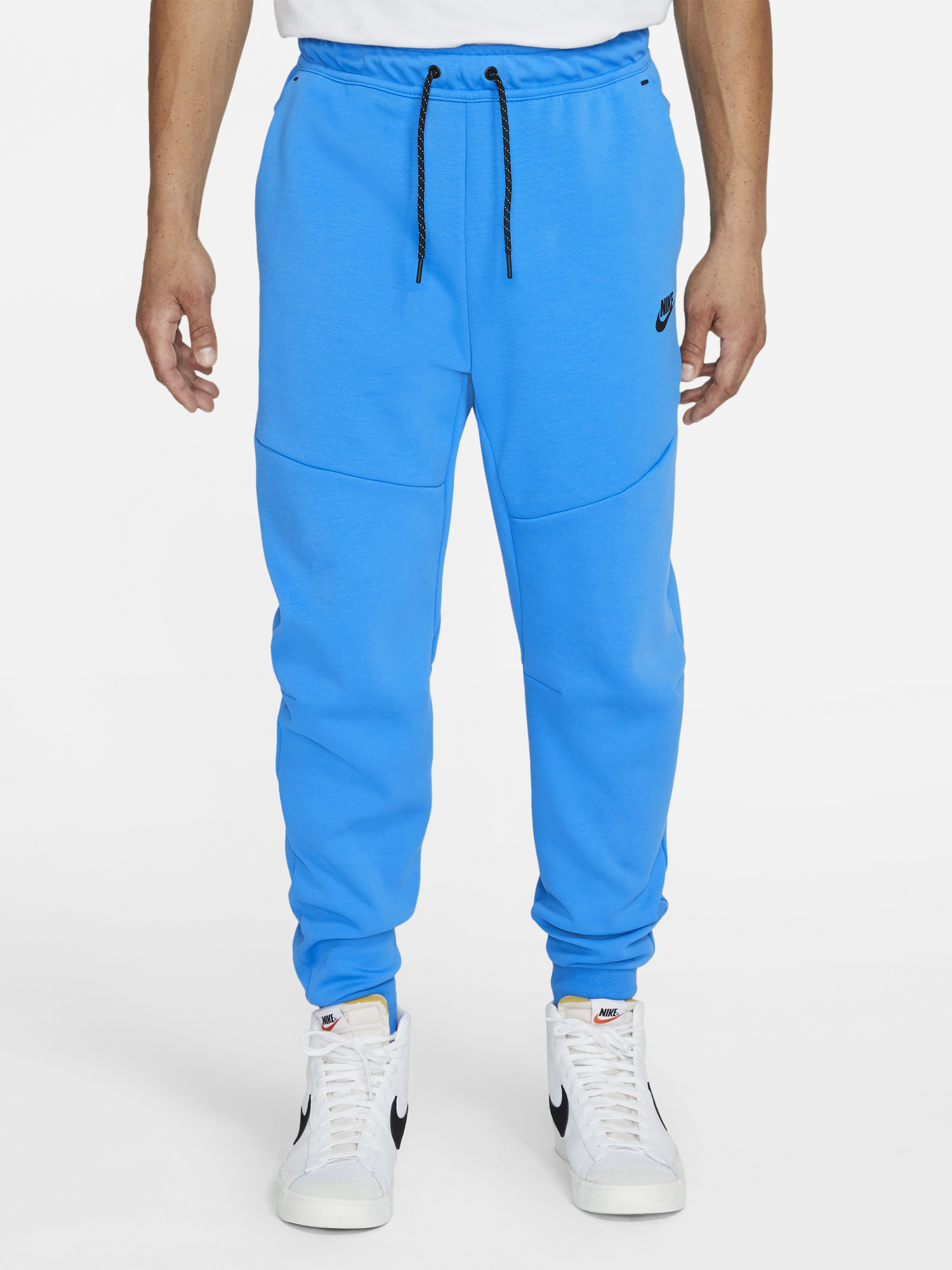 Nike Tech Fleece Hoodie And Pants In Light Photo Blue Black 4657