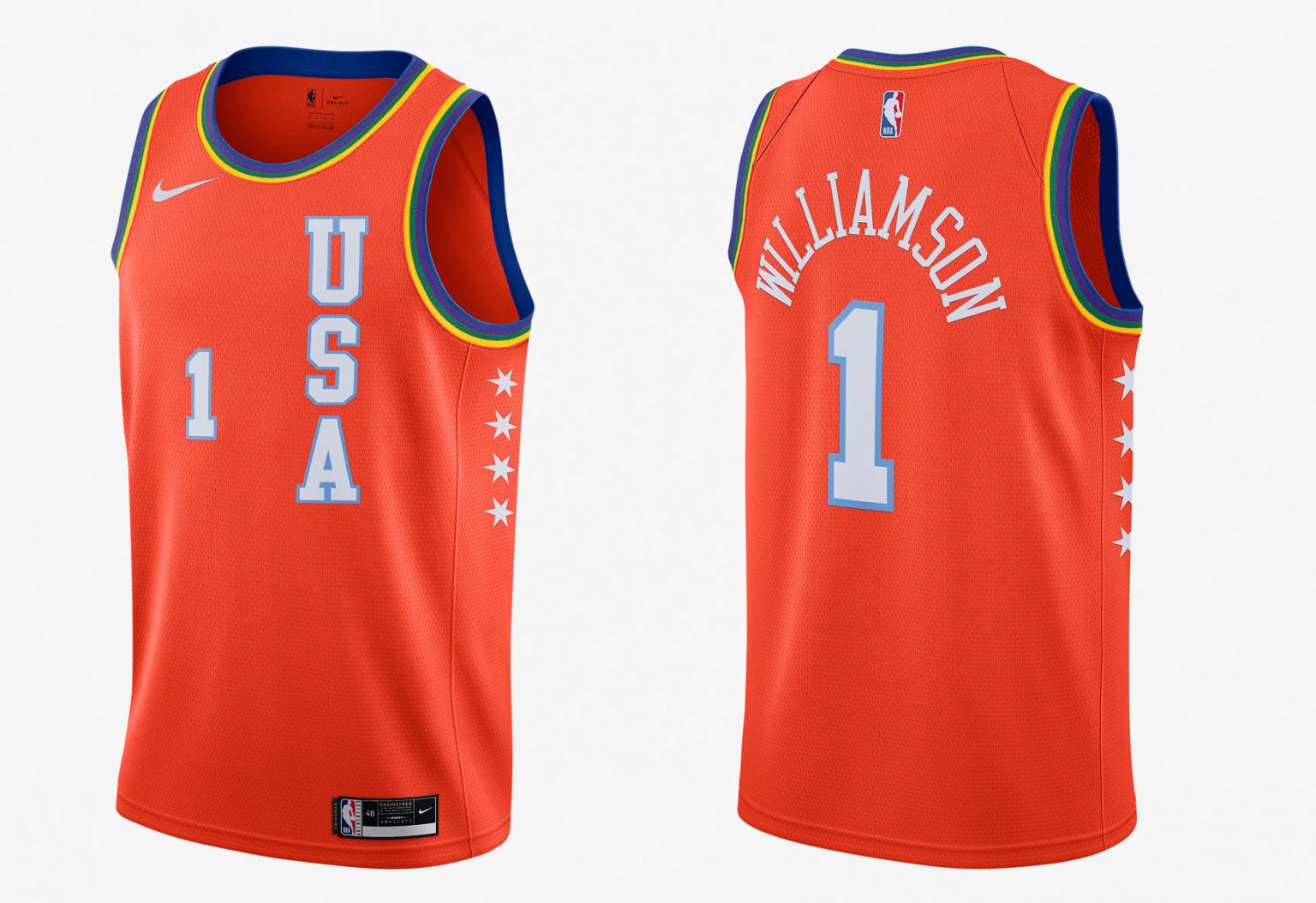 Zion Williamson All-Star USA “Rising Stars” NBA Jersey | SportFits.com